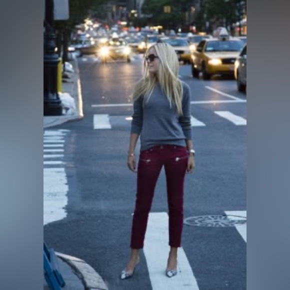 Isabel Marant Etoile Ivo Skinny Zipper Cords Corduroy Pants, size 36/4 - Picture 2 of 13